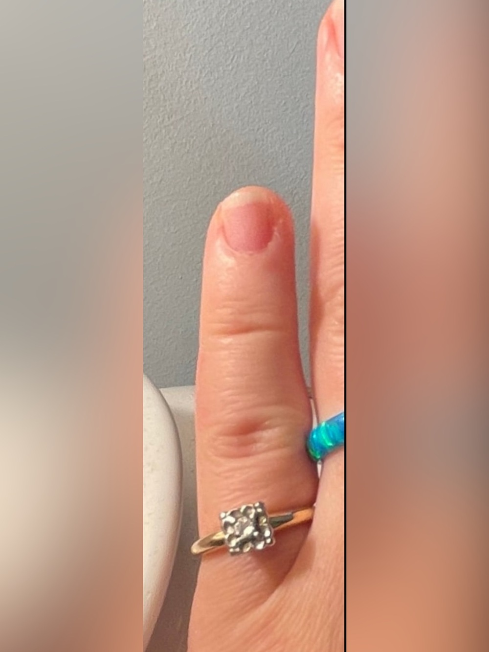 1940's .25 carat 14K Engagement Ring, 5.75 - Picture 11 of 12